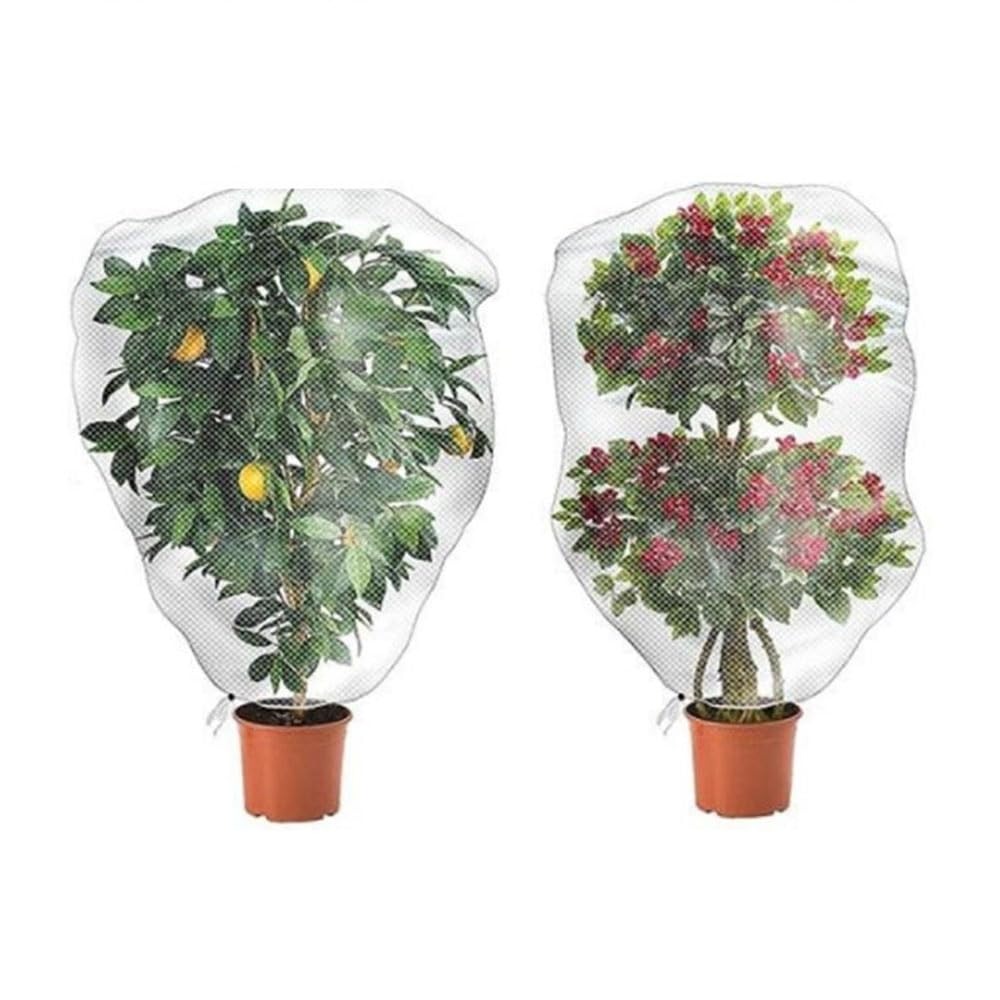 Amazon.co.jp: 防虫ネット 植物保護カバー 防虫網 虫よけネット 丸鉢用
